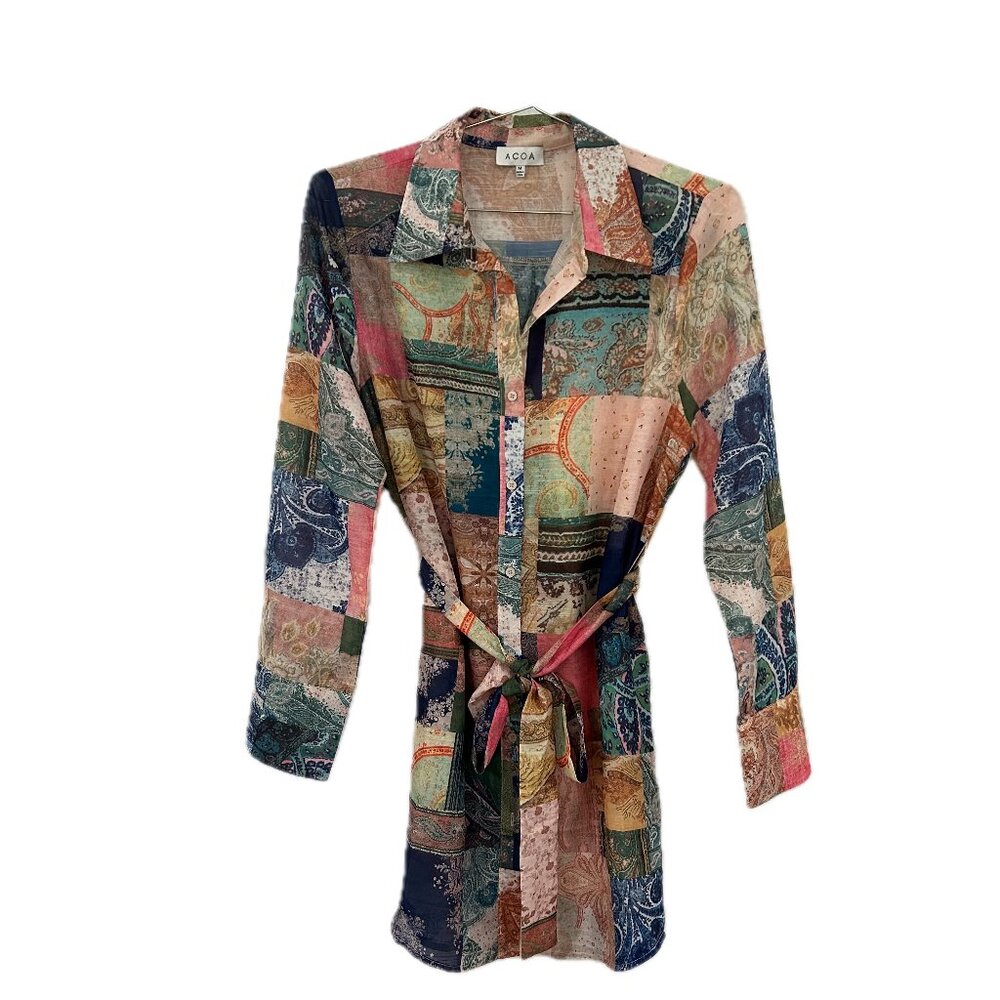 ACOA NWOT long sleeve shirt dress, Med